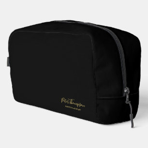 Trousse De Toilette Signature élégante du script d'entreprise
