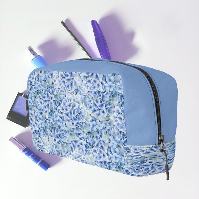 Trousse De Toilette Superbes hydrangées bleues - motif floral (Créateur téléchargé)