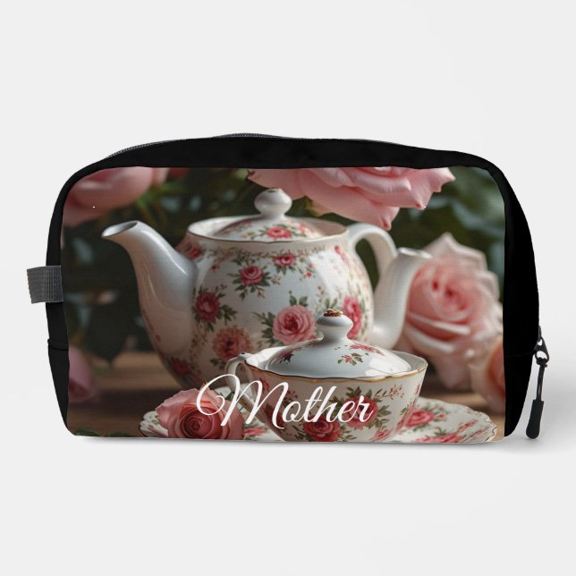 Trousse De Toilette Thé de rose de chou rose (Recto)