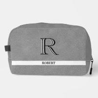 Tissu en cuir gris Tissu Ajustement Monogramme bla