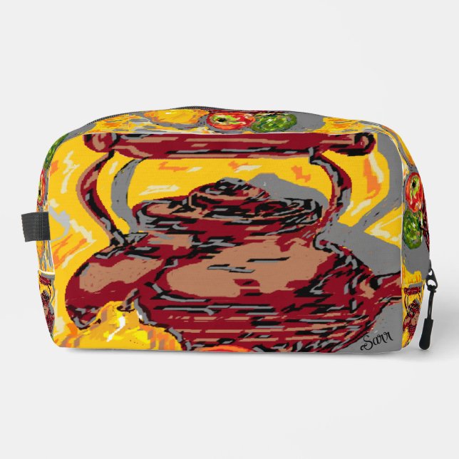 Trousse De Toilette Toiletry Bag :  Tea Time (Recto)