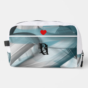 Trousse De Toilette Toilettes blanchesSac Tendance Océan bleu Abstrait