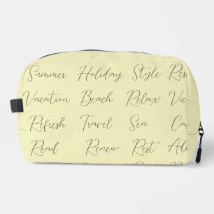 Trousse De Toilette Vacances d'été tendance moderne mots jaunes