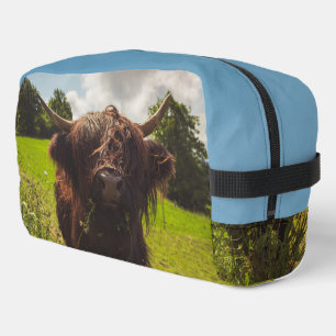 Trousse De Toilette Vache noire pâturage vert champ soleil