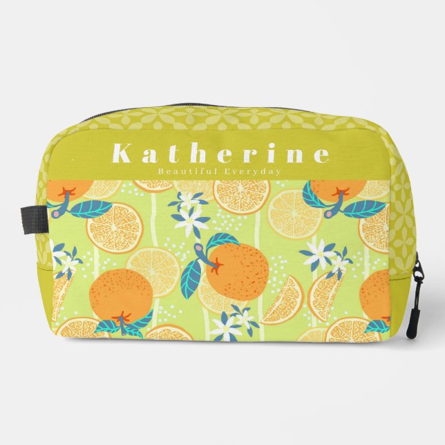 Trousse De Toilette Vert d'été orange (Recto)