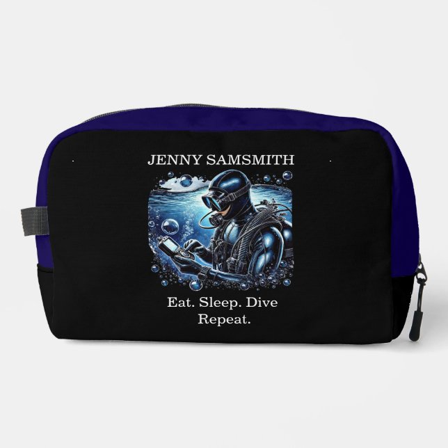 Trousse De Toilette Vibes De Scuba : Plongez Dans L'Aventure ! (Recto)