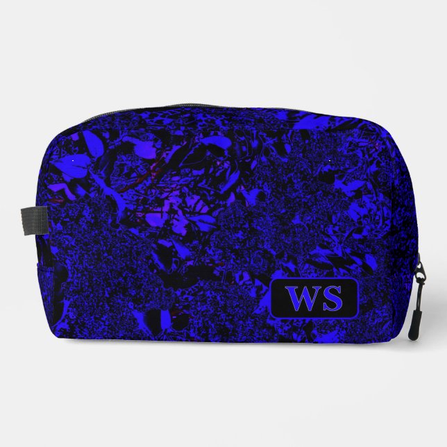 Trousse De Toilette Vibrant Blue Monogram Toiletry Bag  (Recto)