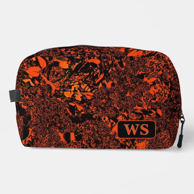 Trousse De Toilette Vibrant Orange Monogram Toiletry Bag  (Recto)