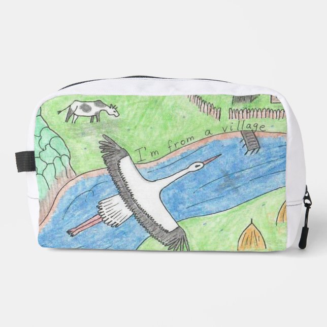 Trousse De Toilette Village Vibes (Recto)
