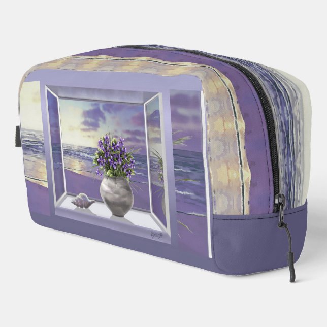 Trousse De Toilette violettes dans un bocal de lune (Coin droit)