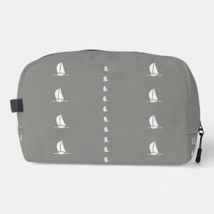 Trousse De Toilette Voiliers naviguant Gris Blanc Hommes