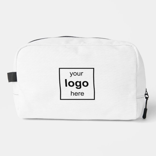 Trousse De Toilette Votre Logo Ici Noir Et Blanc Professionnel (Recto)