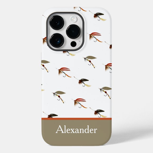 Trout Fischen Fischen Aquarellfarben Case-Mate iPhone 14 Pro Hülle (Rückseite)