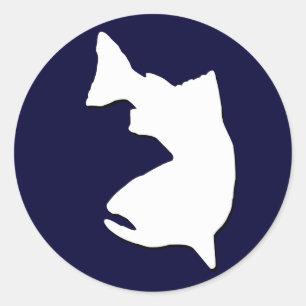 TROUT FISCHEREIFAHRZEUG GRAFIK RUNDER AUFKLEBER