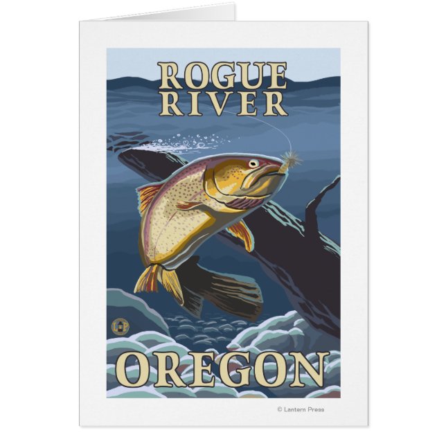 Trout Fishing Cross-Section - Rivière Rogue, (Devant)