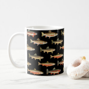 Trout Galore Black Fishing Kaffeetasse