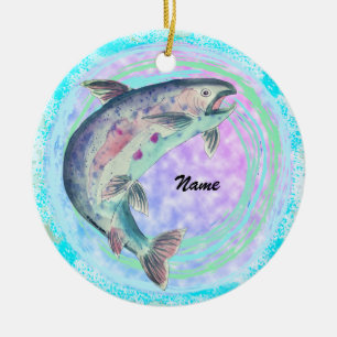 Trout Gewürznelke Keramik Ornament