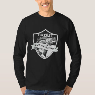 Trout Lucky Funny Fishing Zubehör zu Forellen Fis T-Shirt