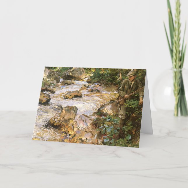 Trout Stream in Tirol von John Singer Sargent Karte (Vorderseite)