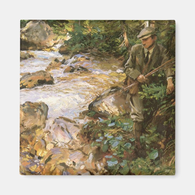 Trout Stream in Tirol von John Singer Sargent Magnet (Vorne)