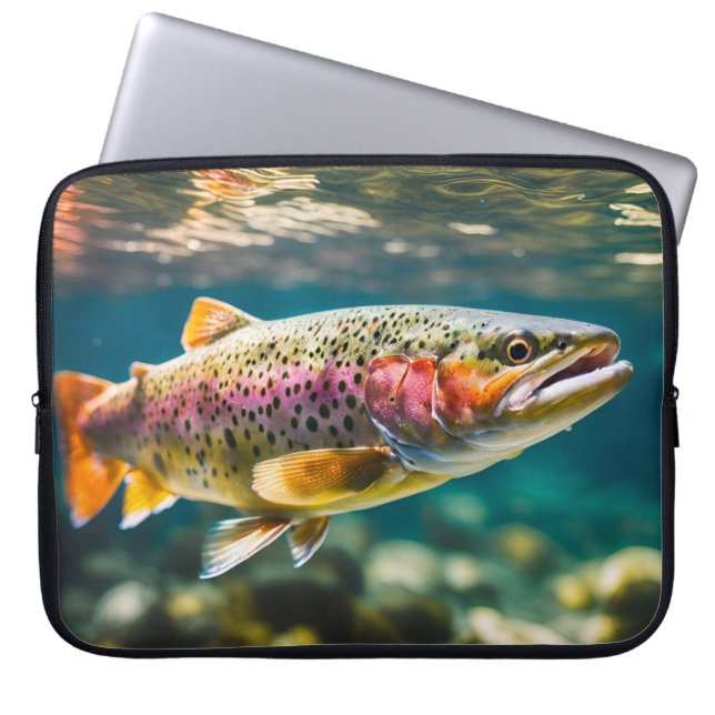 Trout Thema Elektronik-Bag Laptopschutzhülle (Vorderseite)