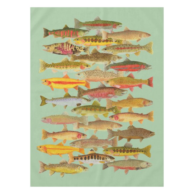 Trout Tischdecke (Vorderseite)