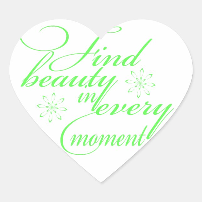 Trouver la beauté inspirant design sticker (Devant)