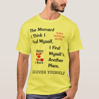 Trouver soi-même - T-shirt de chercheur sur la rou