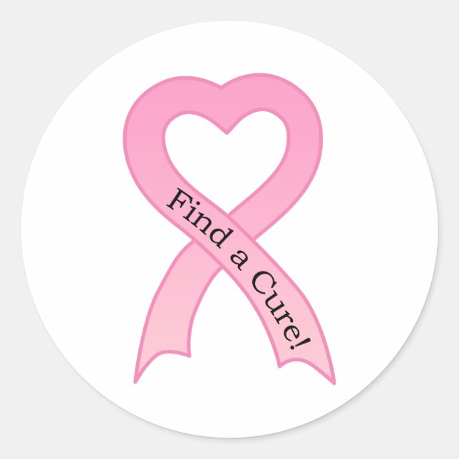 Trouver un autocollant pour cancer du sein en cure (Devant)