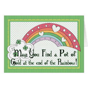 Trouvez un pot de Gold Rainbow Irish Card