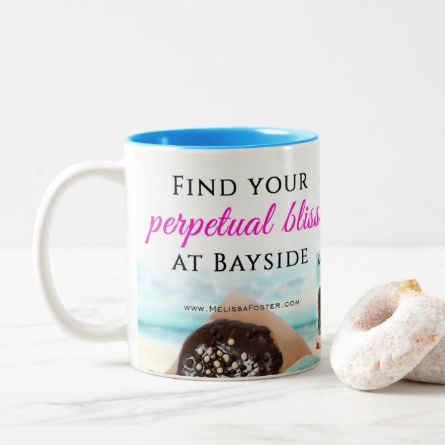 Trouvez votre bonheur perpétuel à Bayside Mug (Avec donut)