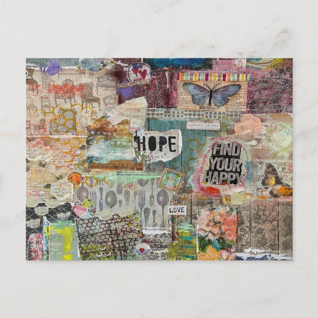 Trouvez votre carte postale heureuse (Devant)