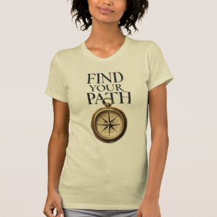 "Trouvez votre chemin Compas et T-shirt carte"