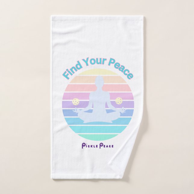 Trouvez votre serviette sport Peace par Pickle Pea (Serviette à main)