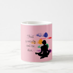 Trouvez-vous — citation de yoga - tasse