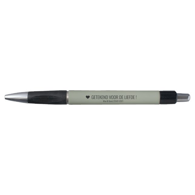 Trouwen - stylo getuigen rencontré nom Dried Herb (Devant)