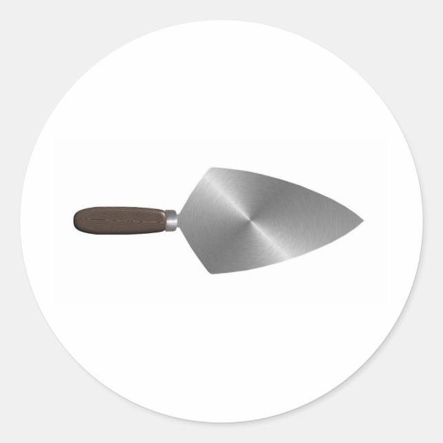 Trowel Runder Aufkleber (Vorderseite)