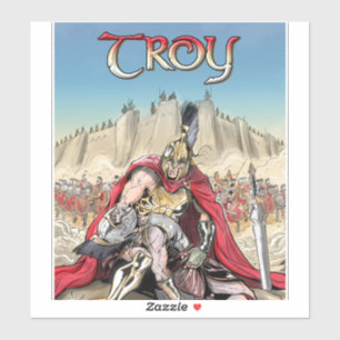 Troy: Ein Reich unter Vinyl-Aufkleber von Siege Aufkleber