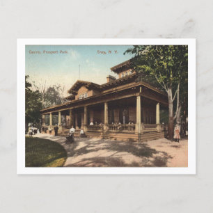 Troy NY Casino, Prospect Park, 1910 Vintage Postkarte