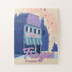 Troyes France Reiseplakat