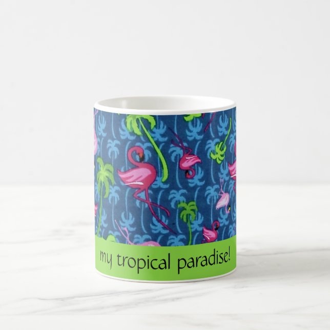 Trpoisches Paradies-Botschaft-Tasse Kaffeetasse (Mittel)