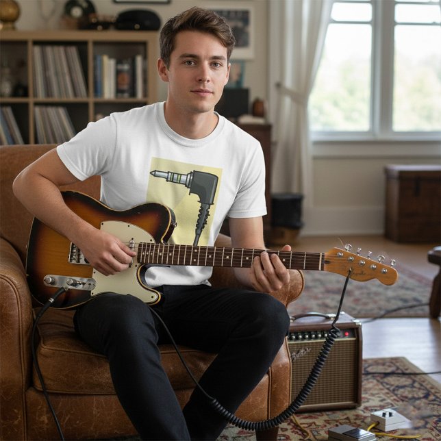 TRRS Audio Jack Connector Tech Gadget Illustration T-Shirt (Von Creator hochgeladen)