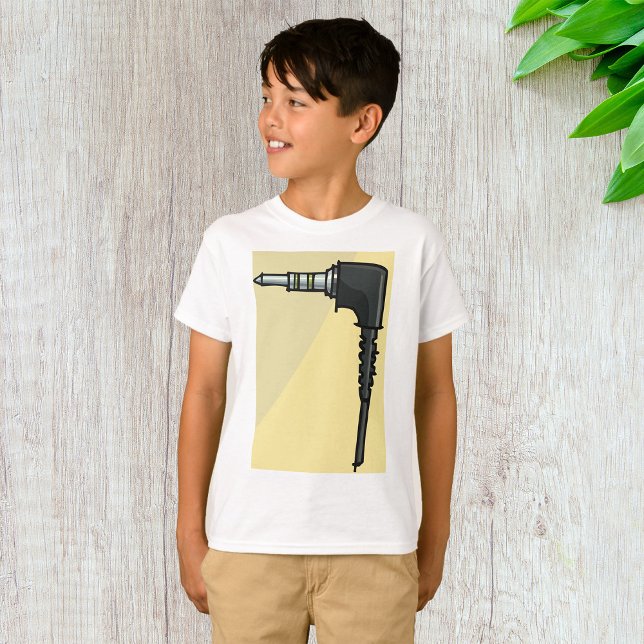 TRRS Audio Jack Connector Tech Gadget Illustration T-Shirt (Von Creator hochgeladen)
