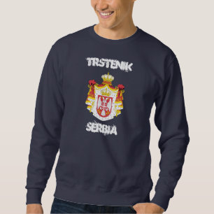 Trstenik, Serbien mit Wappen Sweatshirt