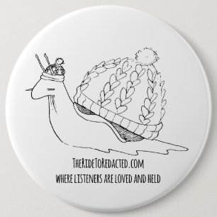 TRTR Sheldon der gemütliche Schnecke Knopf Button