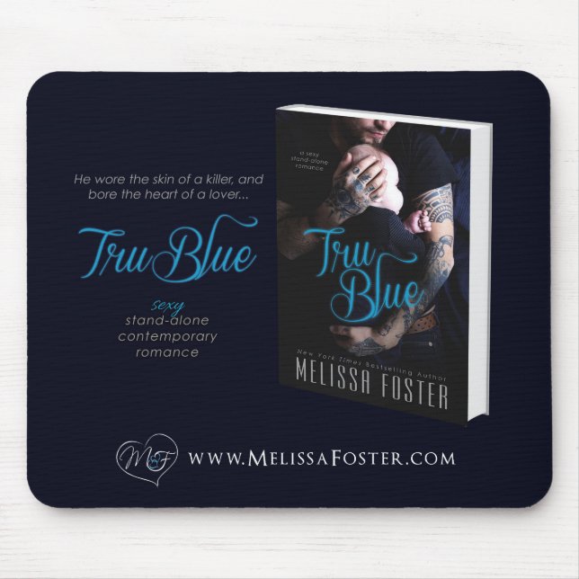 Tru Blue Contemporary Romance Mouse Pad Mousepad (Vorne)
