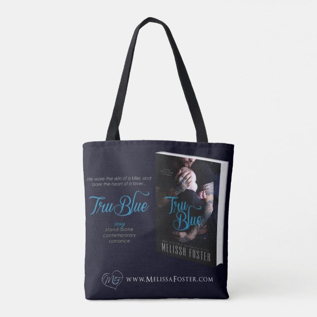Tru Blue Tote Bag Tasche (Rückseite)