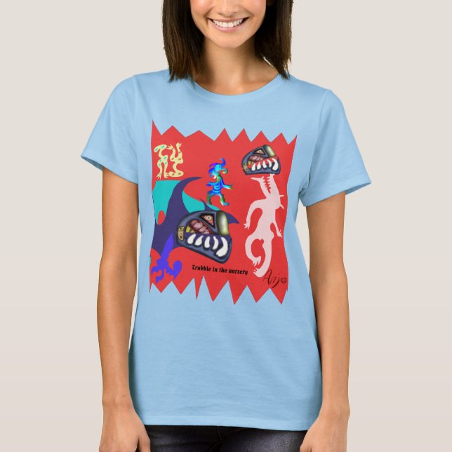 Trubble im Kinderzimmert-stück durch Anjo Lafin T-Shirt (Vorderseite)