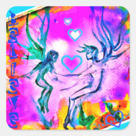 TRUBELIEVE SWEETHEART FEE Quadrat Aufkleber