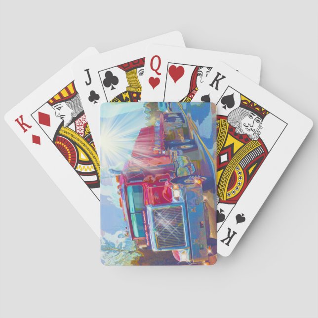 Truck Big Rig Truck-Driver's Card Deck Spielkarten (Rückseite)